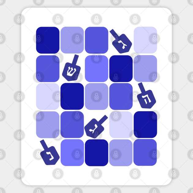 Patchwork Dreidels Sticker by HolidayBug